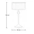 Brilagi - Stona lampa SAPHIRE 1xE27/15W/230V krem/zlatna/patina