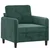 3-dijelni set sofa tamnozeleni baršunasti