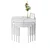 Hanah Home set od 4 umetnutih stočića Lyon, beli