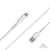 SBS TECABLEUSBIP589W USB-A v Lightning kabel, 1m - beli