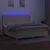 Vidaxl Box spring postelja z vzmetnico LED krem 200x200 cm blago