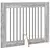 Vrata za pse s postoljem 4 pcs Siva sonoma 100 x 80 cm