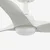 FARO 33824-1TW-LED prigušiva ventilator HEY S LED/10W/230V 2700/3000/4000K bela +daljinski upravljač