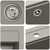 Umivaonik Siva 470 x 440 mm Granit