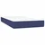 Vidaxl Box spring postelja z vzmetnico modra 100x200 cm blago