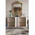 Hanah Home komoda Ilay 120, 120 cm, hrast Sapphire / bela / srebrna