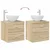 Set namještaja za kupaonicu 2 pcs Hrast sonoma