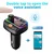 Bluetooth FM RGB Transmiter C15 3.1A+Type C crni