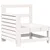 Vrtna sofa s naslonom za ruke bijela 69x62x70,5 cm od borovine
