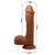Beautiful Johnson Latino Dildo sa testisima, 17cm