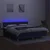 Vidaxl Box spring postelja z vzmetnico LED modra 160x200 cm blago