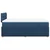 Vidaxl Box spring postelja z vzmetnico modra 120x190 cm blago
