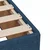 Vidaxl Box spring postelja z vzmetnico modra 140x190 cm blago