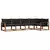 Set vanjskih sofa 5 kom. Prirodna i crna