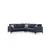Kristal 2+Corner+2 - Anthracite Anthracite Corner Sofa-Bed