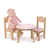 Lesena mizica s stolčki Sweetiepie Table&Chairs Tender Leaf Toys za 36 cm dojenčka