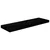 Plutajuće zidne police 2 kom sjajne crne 80 x 23,5 x 3,8 cm MDF