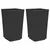 Vrtne sadilice 2 kom crne 32,5 x 32,5 x 57 cm od PP-a
