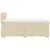 Vidaxl Box spring postelja z vzmetnico krem 120x200 cm blago