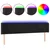 LED uzglavlje crno 183x16x78/88 cm baršunasto