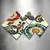 Wallity Slika 4MDF6383098, 60x115 cm, 4 dela