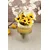 Aberto Design Vaza Line D20G, 10x20x10 cm, Zlatne boje