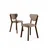Hanah Home Set stolica Arfe, 37x104x77 cm, 6 komada, Smeđe