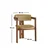 Hanah Home Trpezarijska stolica 58x76x49cm Orah