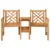 Vrtne vanjske stolice 152 x 63 x 89 cm Čvrsto teak drvo