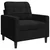 4-dijelni set sofa s jastucima crni baršunasti
