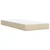 vidaXL vidaXL Box spring postelja z vzmetnico krem 90x190 cm blago, (21291186)