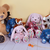 Doudou Histoire dOurs Plišasti prijatelj roza zajček 40 cm
