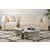 HANAH HOME Sto za dnevnu sobu Orion Freesia Marble