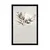 Plakat minimalistični listi v boho dizajnu - 40x60 white