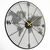 WALLXPERT Zidni sat Coordinate Metal Wall Clock APS018