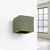 Sollux SL.1843 - Zidno reflektorsko svetlo QUAD 1xG9/8W/230V beton/zelena