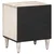 Noćni ormar 2 pcs Bijelo 40 x 33,5 x 46 cm Čvrsto drvo manga