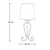 Brilagi - Stona lampa SONIA 1xE27/15W/230V krem/patina