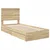 Krevet s od storage Sonoma hrast 100 x 200 cm Konstruirano drvo
