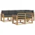 Set vanjskih sofa s jastukom 7 pcs Bijela i antracit Poliester