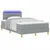 LED Box Spring Postelja Svetlo siva 120 x 200 cm blago