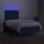 Vidaxl Box spring postelja z vzmetnico LED modra 120x190 cm blago
