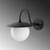 Opviq Zidna lampa Anemon-15002, 22x36x29cm, IP20, Crno-bela
