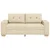 Vidaxl Dvosed kremne barve 180x77x82 cm blago