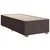 vidaXL vidaXL Box spring postelja z vzmetnico temno rjava 90x200 cm blago, (21292000)