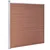 Vidaxl Vrtna ograja WPC 1218x186 cm rjava