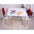 HANAH HOME Dečiji sto i stolice Bunny Two Chair Set Red White