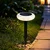 Mks Solarna baštenska lampa, LED, Crno-bela