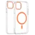 Transparent Color Ring MagSafe maska za iPhone 15 – Narandžasta