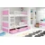 Baloo Bonny Krevet Na Sprat 190X80 White Pink